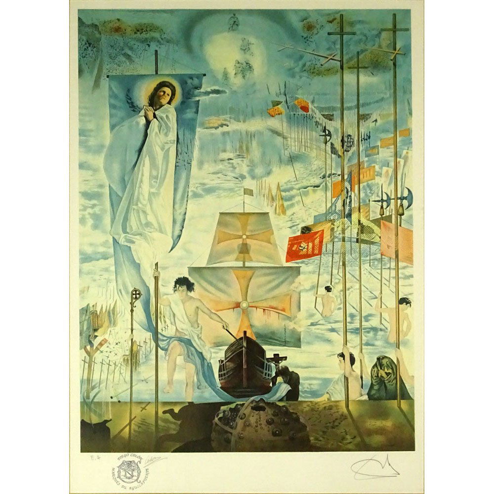 Salvadore Dali, Spanish Lithograph "Tristan and Isolde (1 of 6)