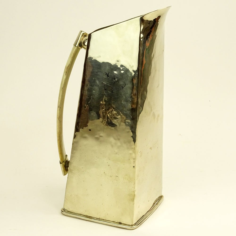 Mid Century Hand Made Silver Plate and Horn Large (1 of 8)