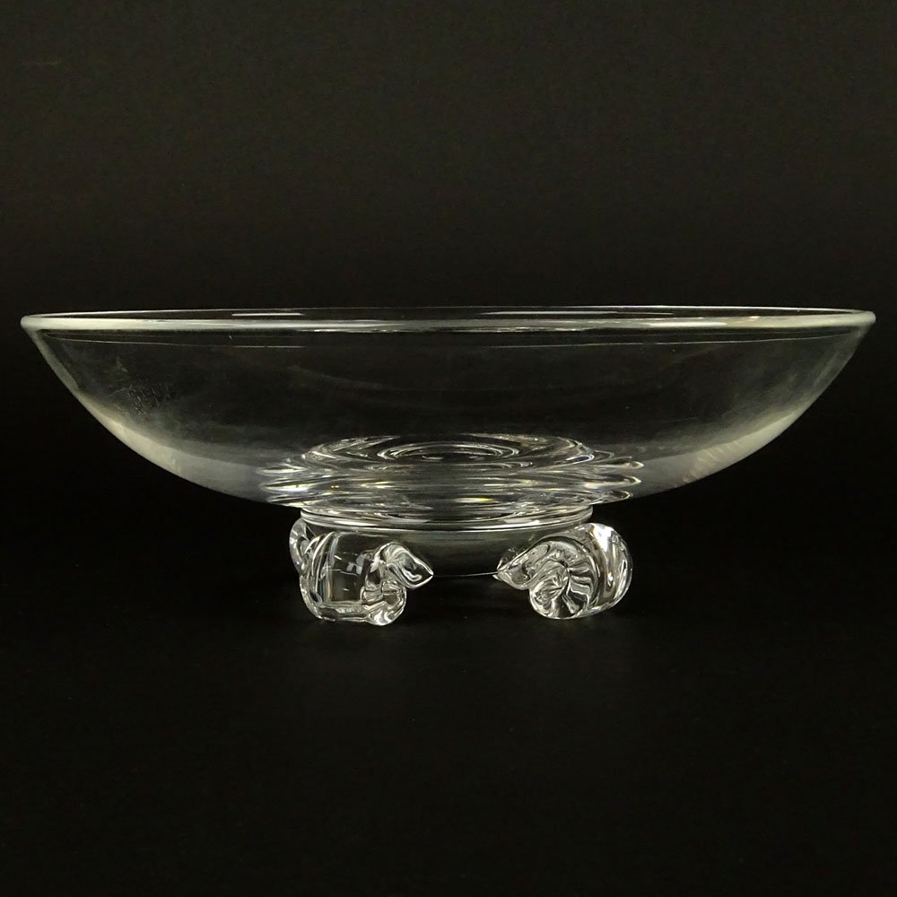 Steuben Scroll Footed Clear Crystal Bowl by John (1 of 4)