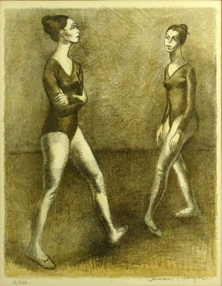 Isaac Soyer, American (1902-1981) Lithograph "Two (1 of 5)
