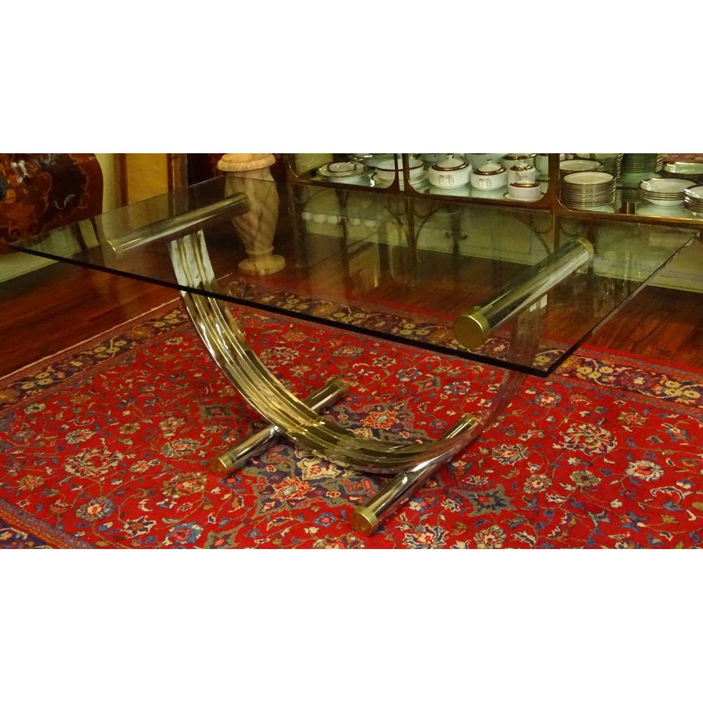 Mid Century Modern Romeo Rega Brass and Chrome Dining (1 of 4)