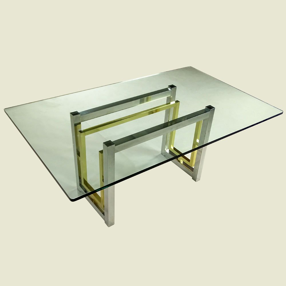 Mid Century Modern Romeo Rega Chrome and Brass Dining (1 of 2)
