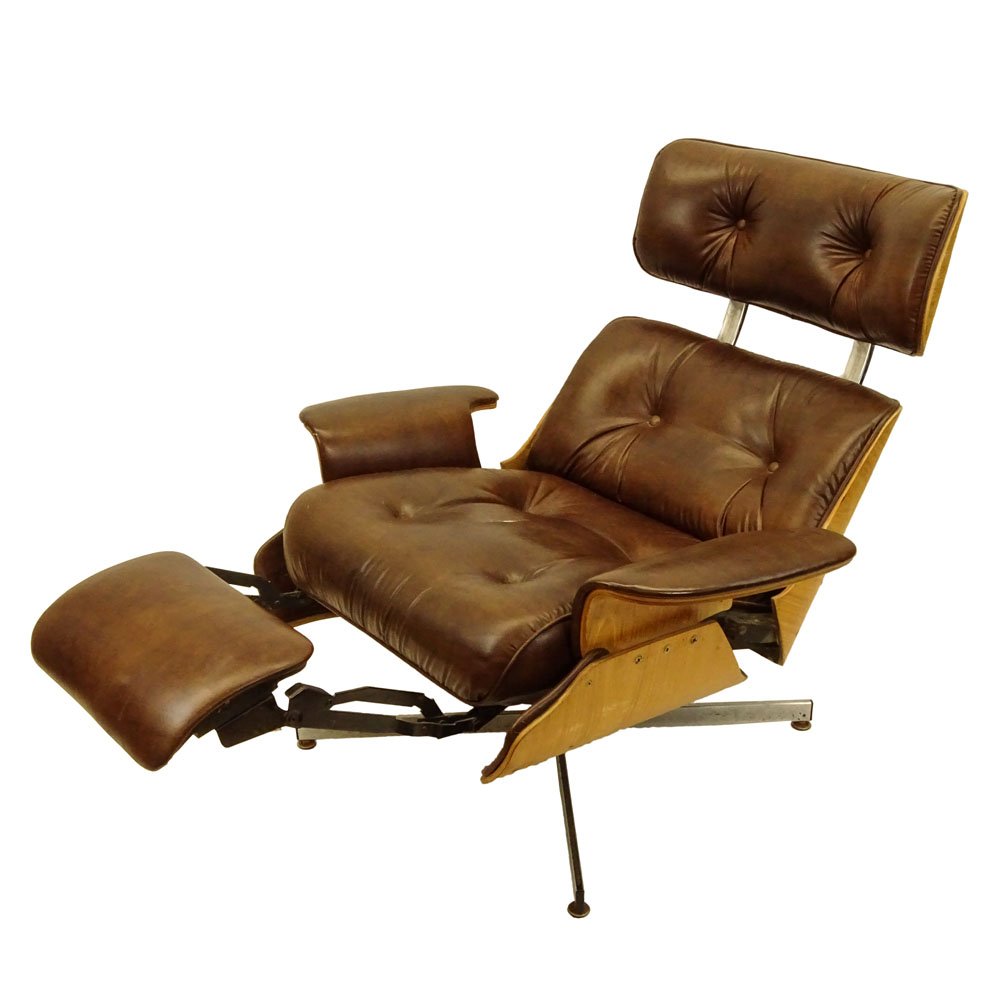 Mid Century Modern Plycraft Eames Style Recliner With