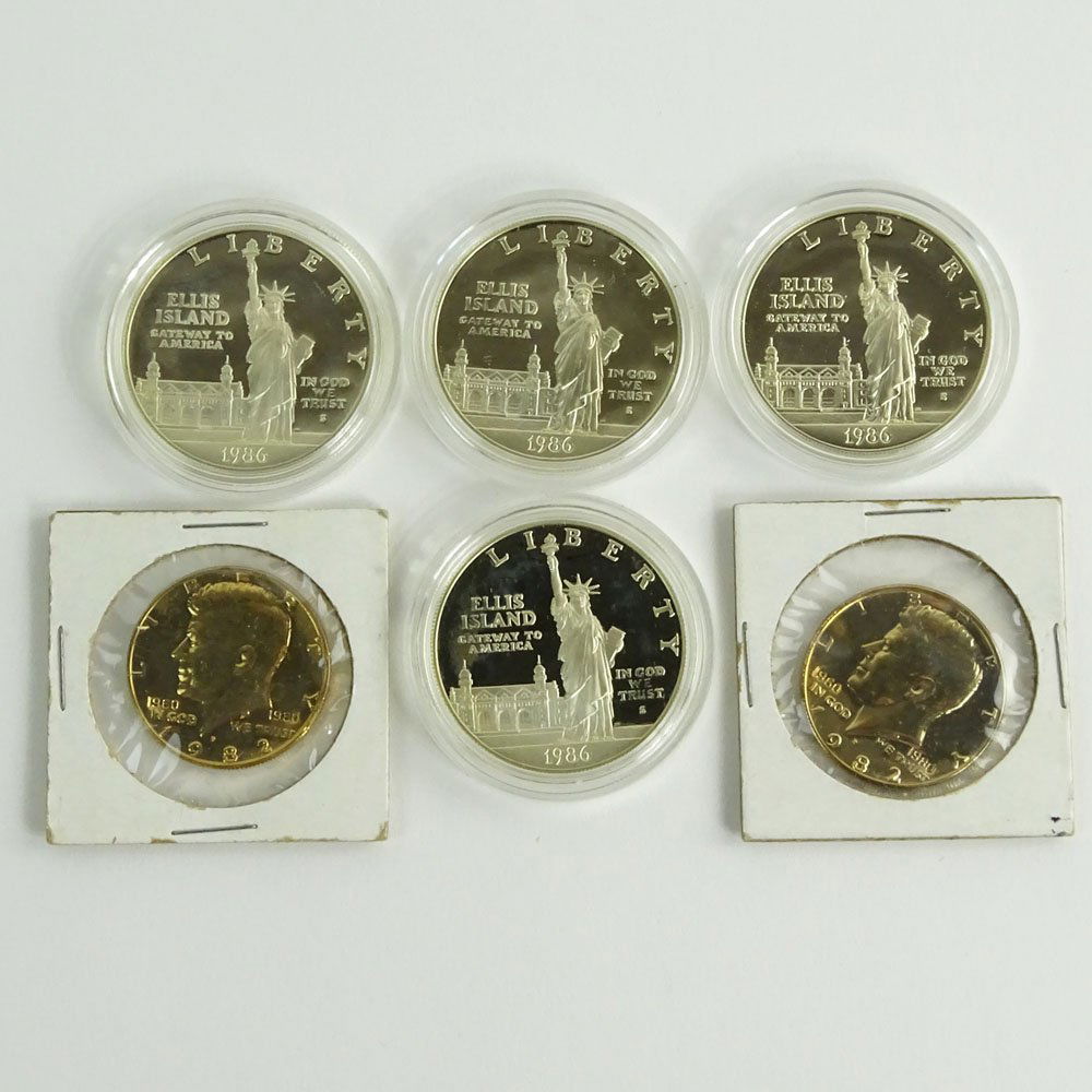Lot of Four (4) 1986 Ellis Island Commemorative One (1 of 2)