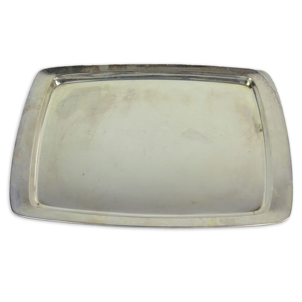 German 835 Silver Tray. Hallmarked Germany 835. Surface (1 of 4)