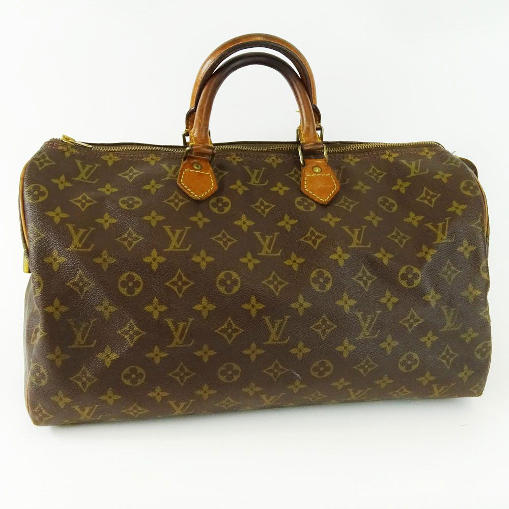 Vintage Louis Vuitton Monogram Canvas Hand Bag. Signed (1 of 4)