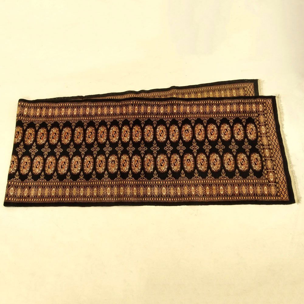 Modern Pakistani Bokara Runner. Labeled. Good (1 of 3)