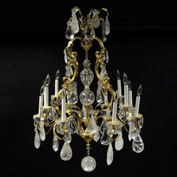 Contemporary Louis XV-style Gilt Bronze, Crystal and (1 of 7)