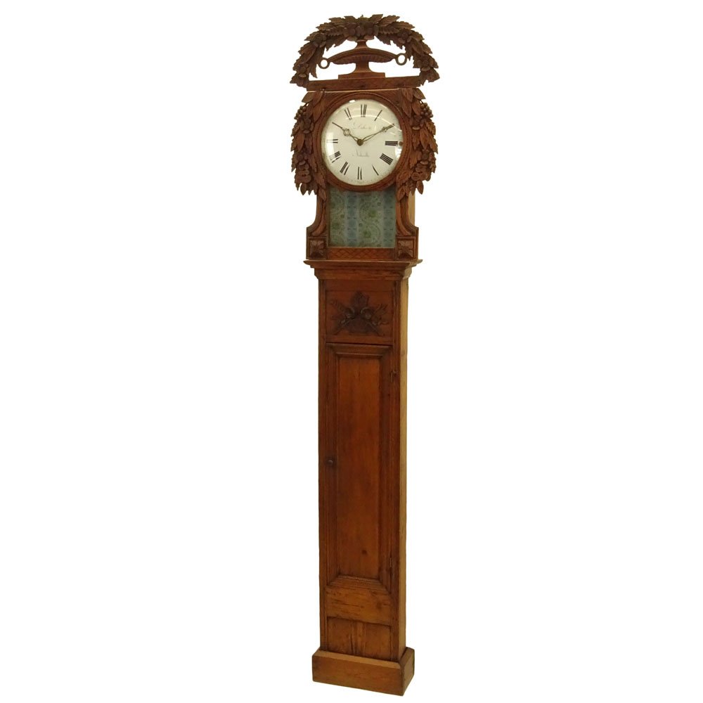 Early 19th Century French Tall Case Clock. White pine (1 of 6)