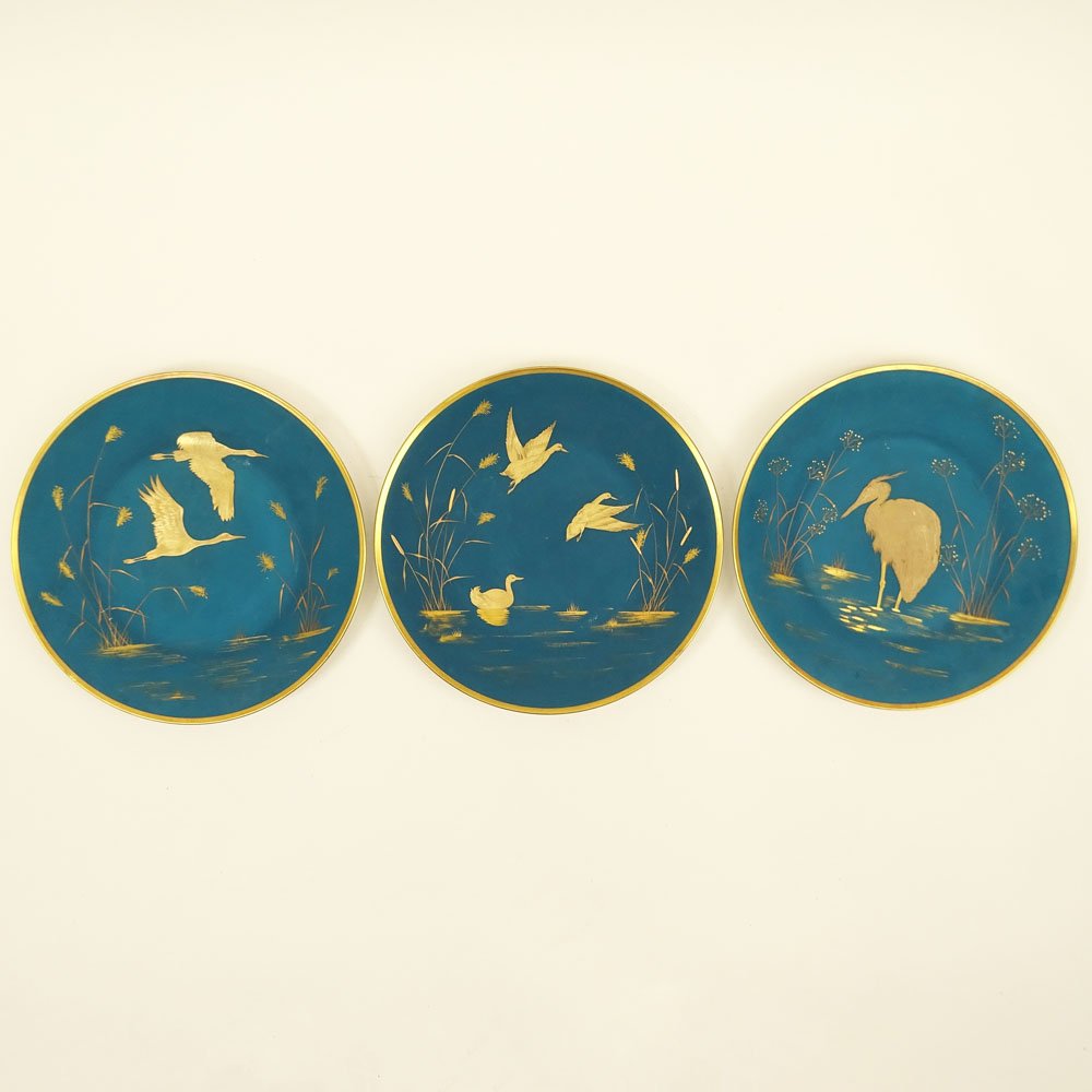 Set of Three (3) Vintage Rosenthal Hand painted Plates. (1 of 7)