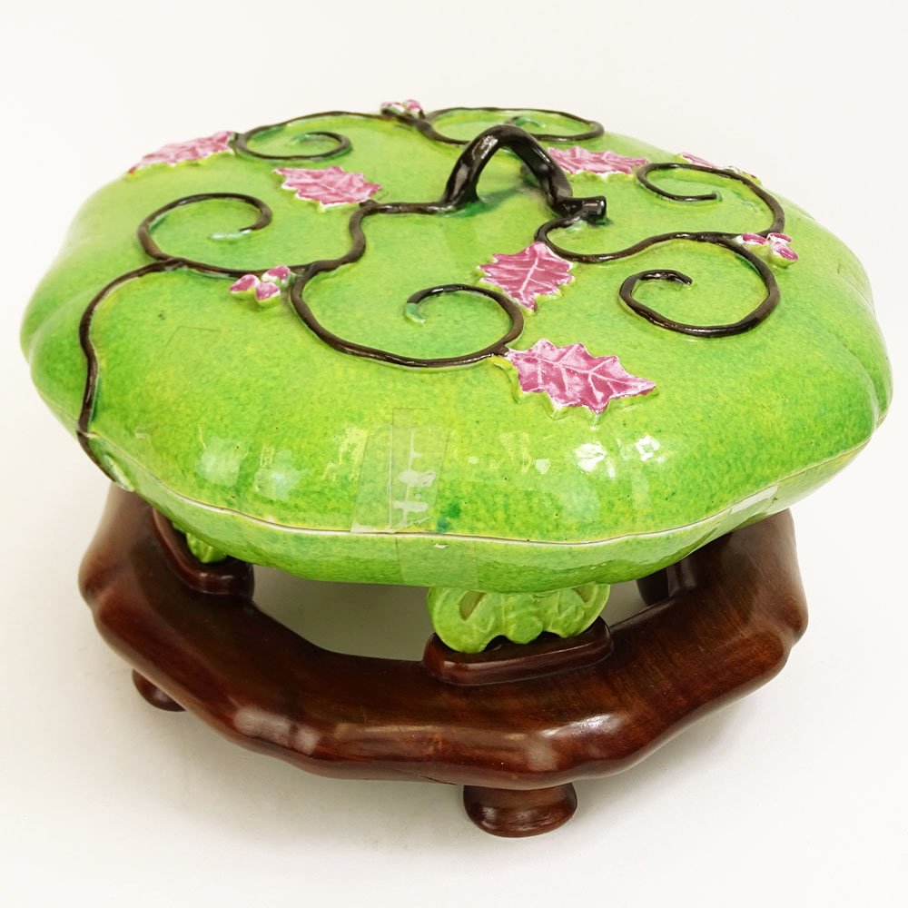 Vintage Asian Porcelain Covered Serving Dish on (1 of 5)