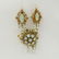 Three Piece Vintage 14 Karat Yellow Gold, Opal and Seed