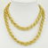 Vintage Long 14 Karat Yellow Gold Necklace. Signed