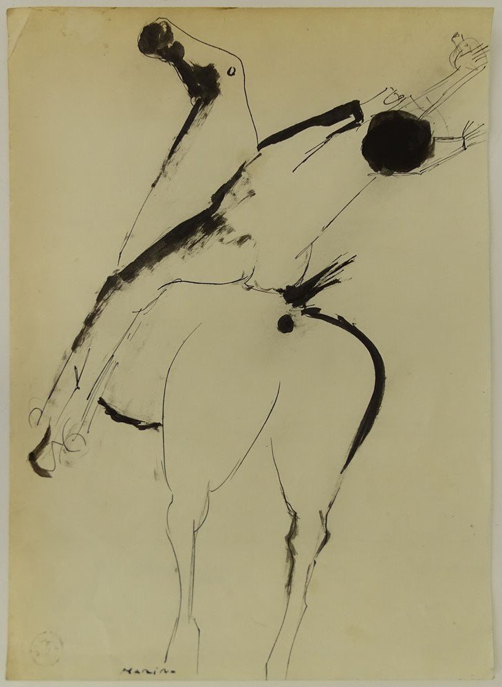 attributed to: Marino Marini, Italian (1901-1980) Ink (1 of 4)