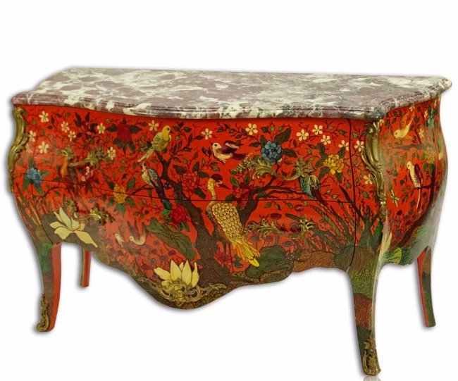 Early 20th Century Artist Painted Louis XV style Bronze (1 of 5)