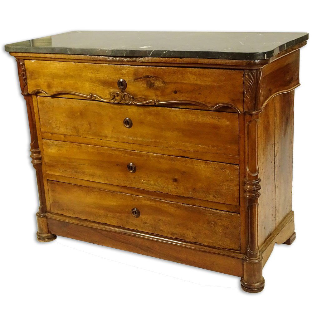 Large Mid 19th Century Italian Walnut Commode With (1 of 3)