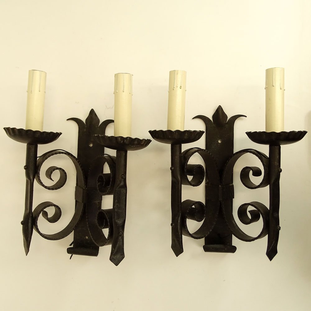 Pair of Early to Mid 20th Century Wrought Iron Two (1 of 2)