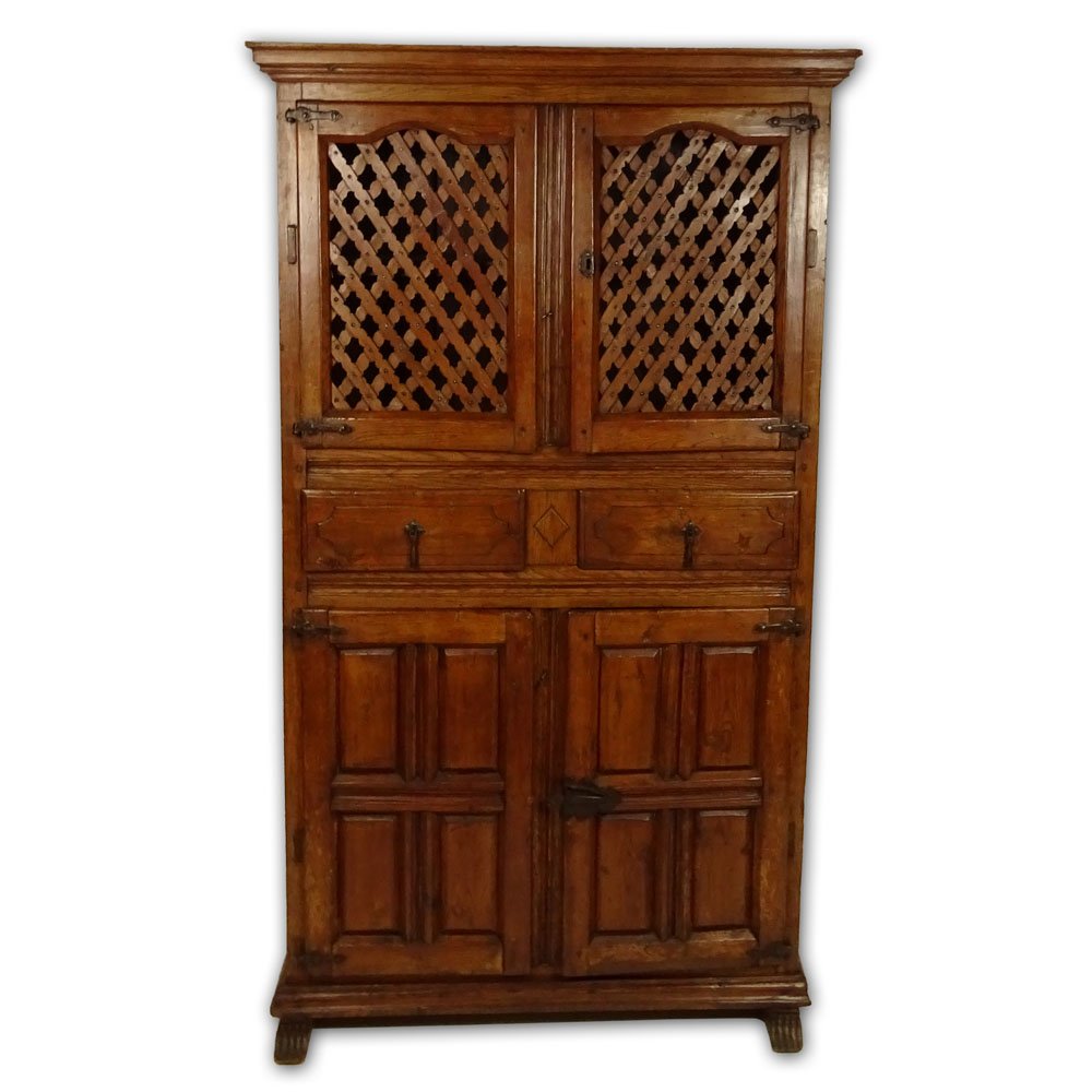 19th Century Italian Pine Kitchen Cabinet With Iron (1 of 2)