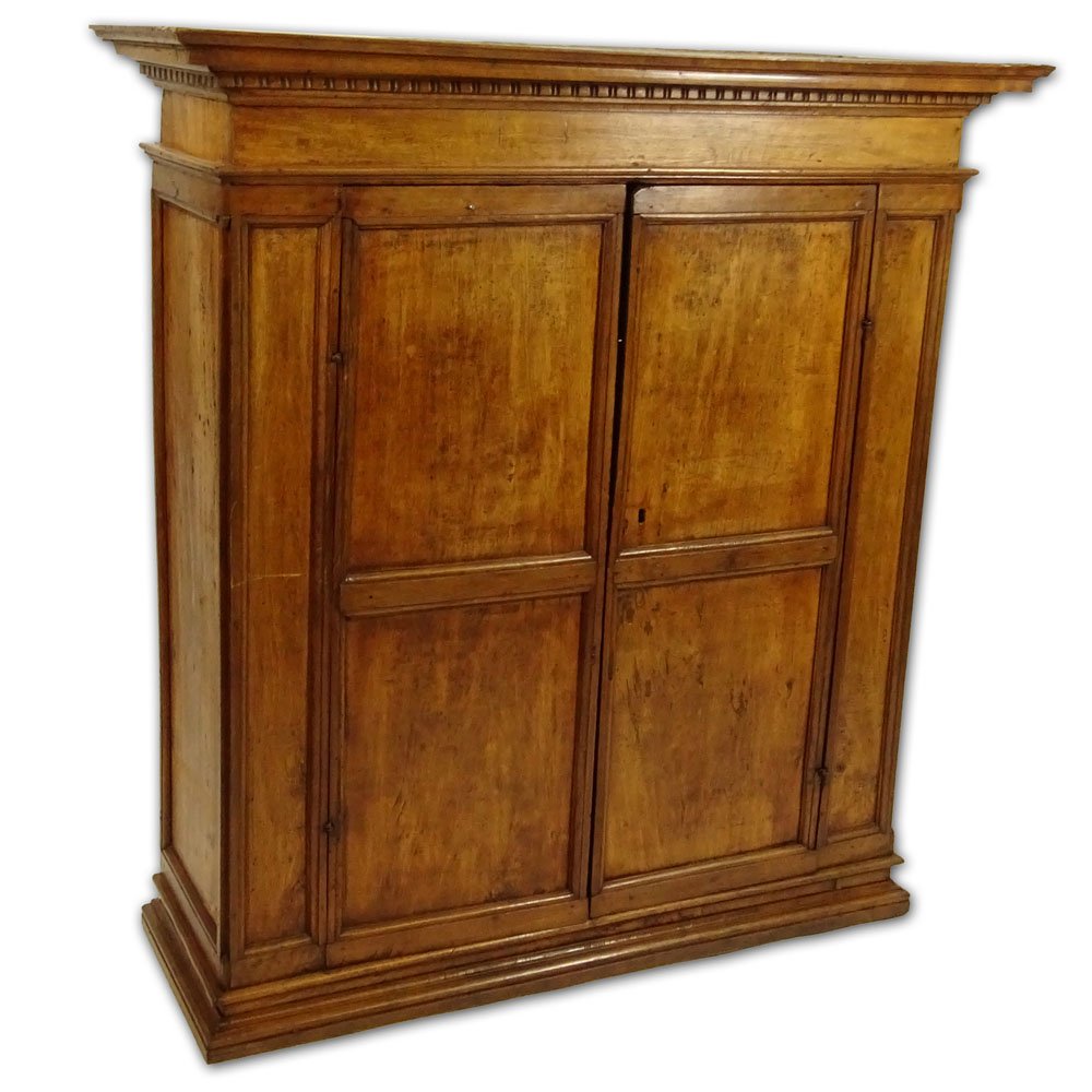 18th Century Italian Walnut Armoire. Unsigned. Surface (1 of 3)