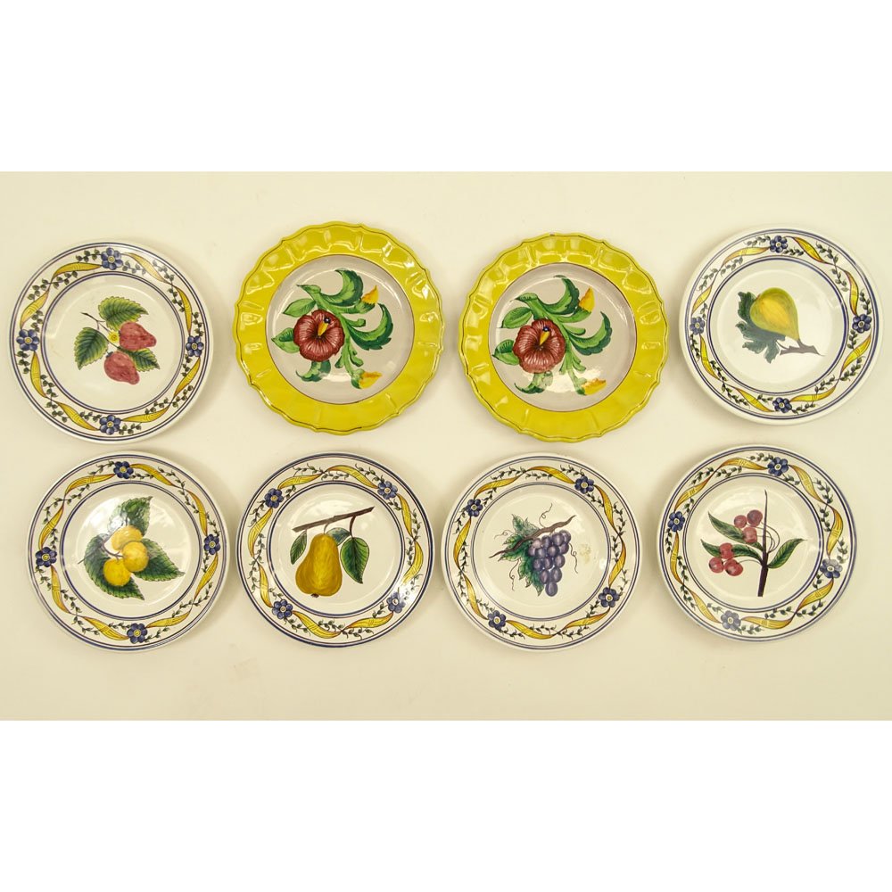 Collection of Eight (8) Italian Majolica Pottery Fruit (1 of 10)