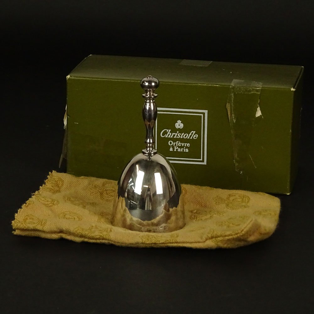 Christofle Silver Plate Bell. Original box and felt (1 of 4)
