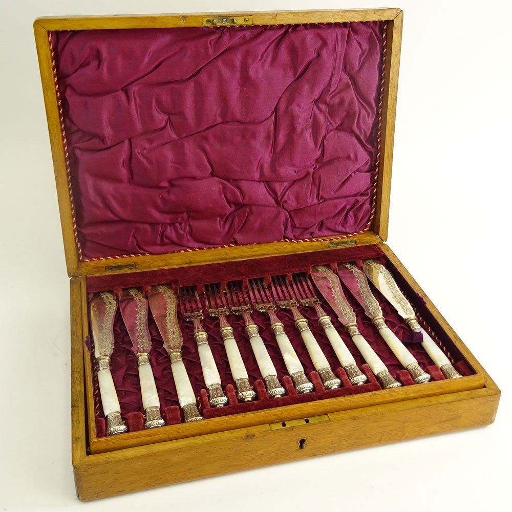 Fine Quality English Silver Plate and Mother of Pearl (1 of 7)