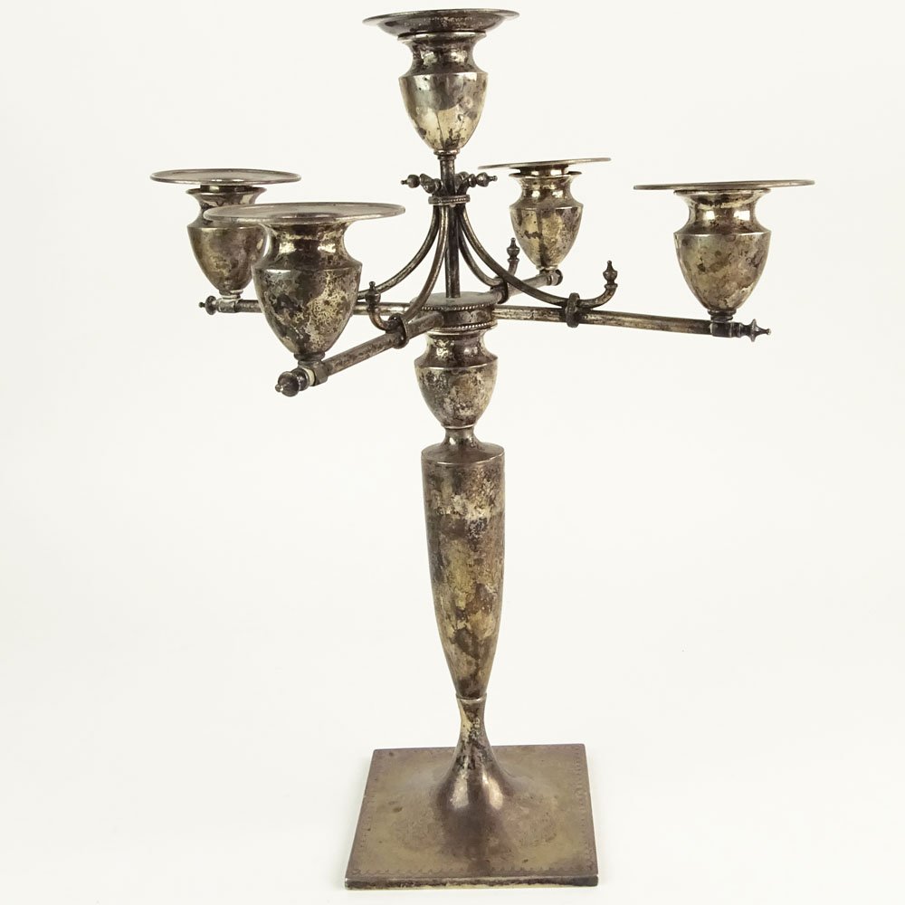 Vintage BSC Sterling Five (5) Light Candelabrum. Signed (1 of 5)