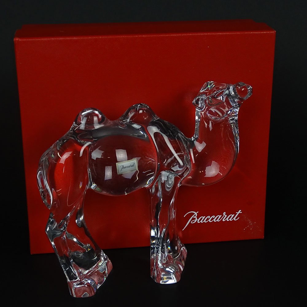 Baccarat Crystal Figurine "Camel" Original label, (1 of 6)