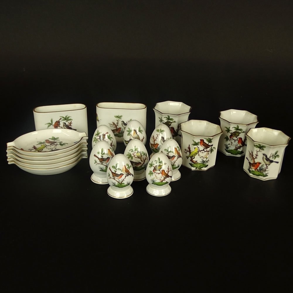 Collection of Herend Rothschild Porcelain Tabletop (1 of 9)