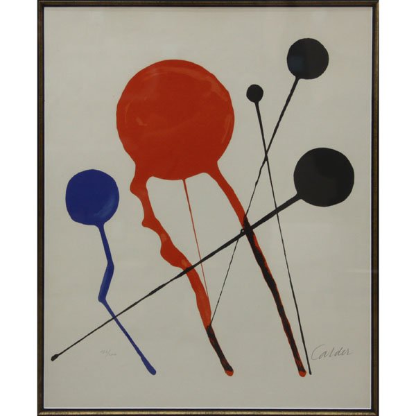 Alexander Calder, American  (1898-1976) Lithograph on (1 of 5)