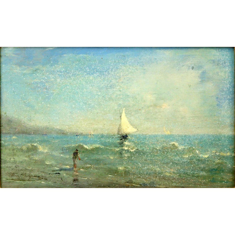 19/20th Century Dutch School Oil on Panel "Sailboats (1 of 4)