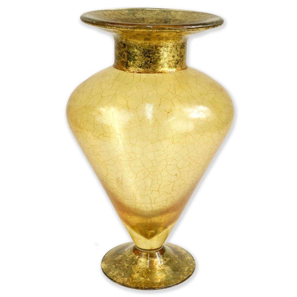 Lesley Roy Designs Painted Glass Vase. Labeled and (1 of 4)