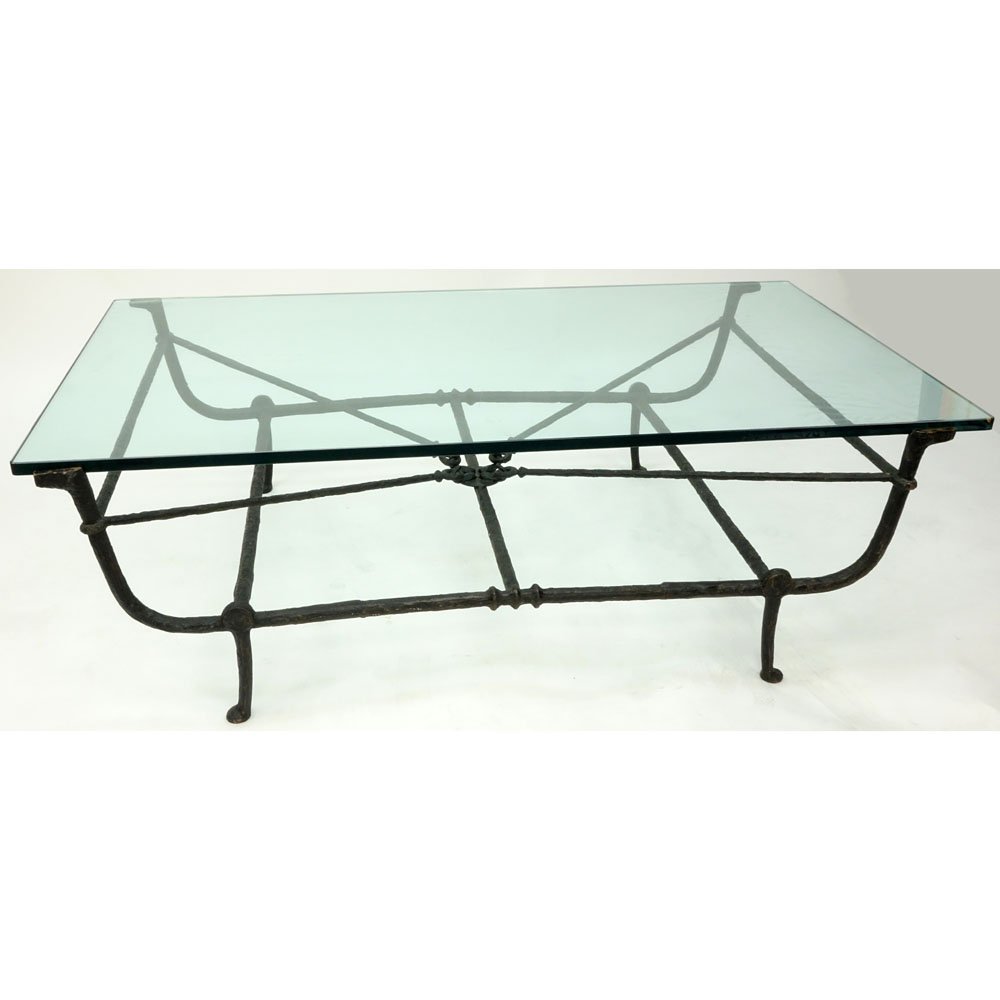 After: Diego Giacometti (1902-1985) Bronze Glass Top (1 of 3)