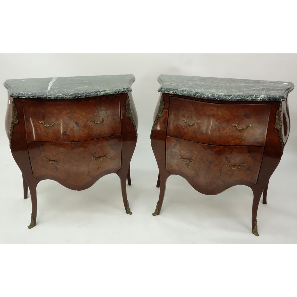 Pair of Mid Century Louis XV Style Bronze Mounted (1 of 4)