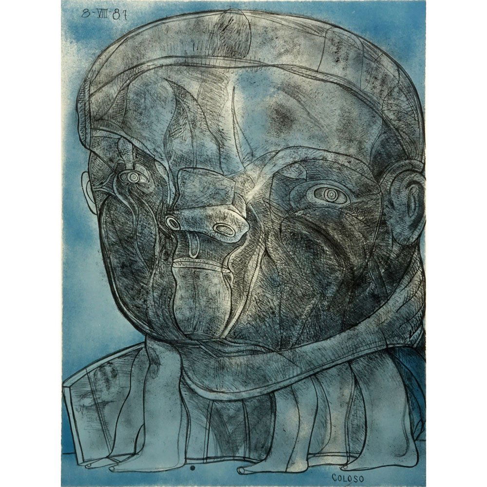 Jose Luis Cuevas, Mexican (1933) Color lithograph (1 of 6)