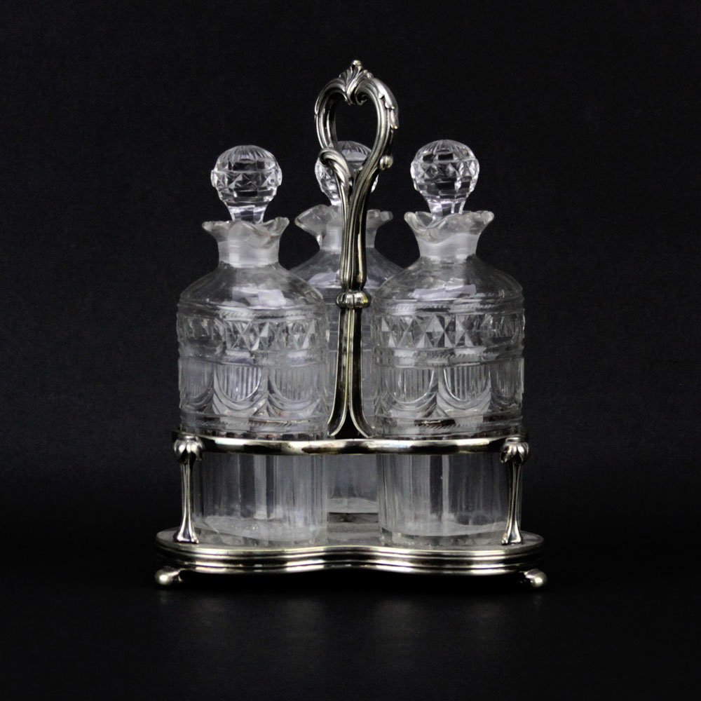 English Victorian Silver Plated and Crystal (1 of 10)