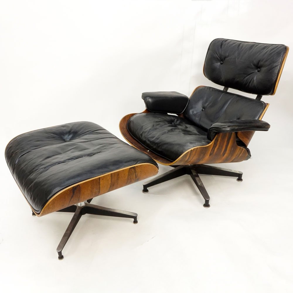 Herman Miller Eames Lounge Chair and Ottoman. Black (1 of 4)
