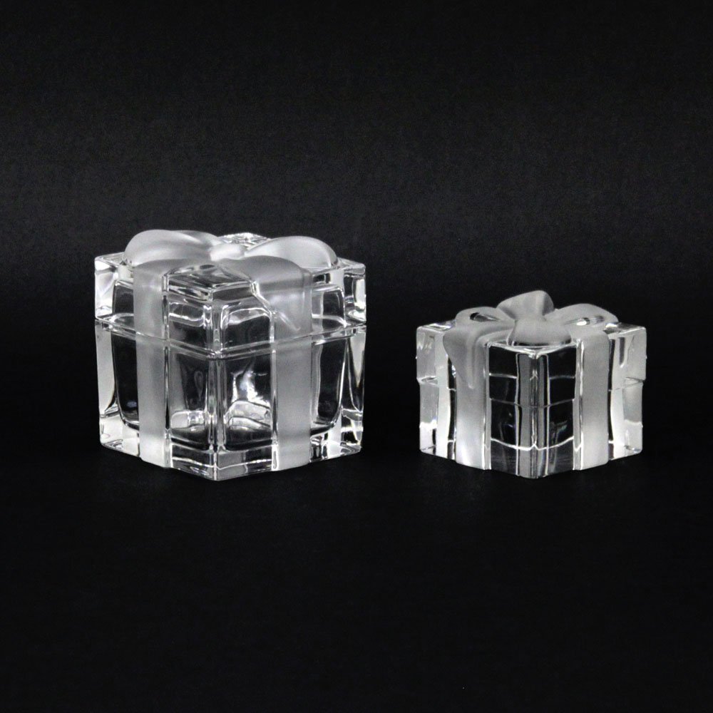 Grouping of Three (2) Tiffany and Co Crystal Tabletop (1 of 3)