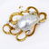 Vintage 14 Karat Yellow Gold, Large Baroque Pearl and