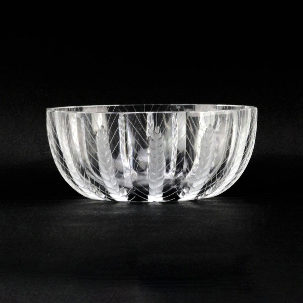 Lalique France "Ceres" Etched Crystal Bowl. Depicts: (1 of 4)
