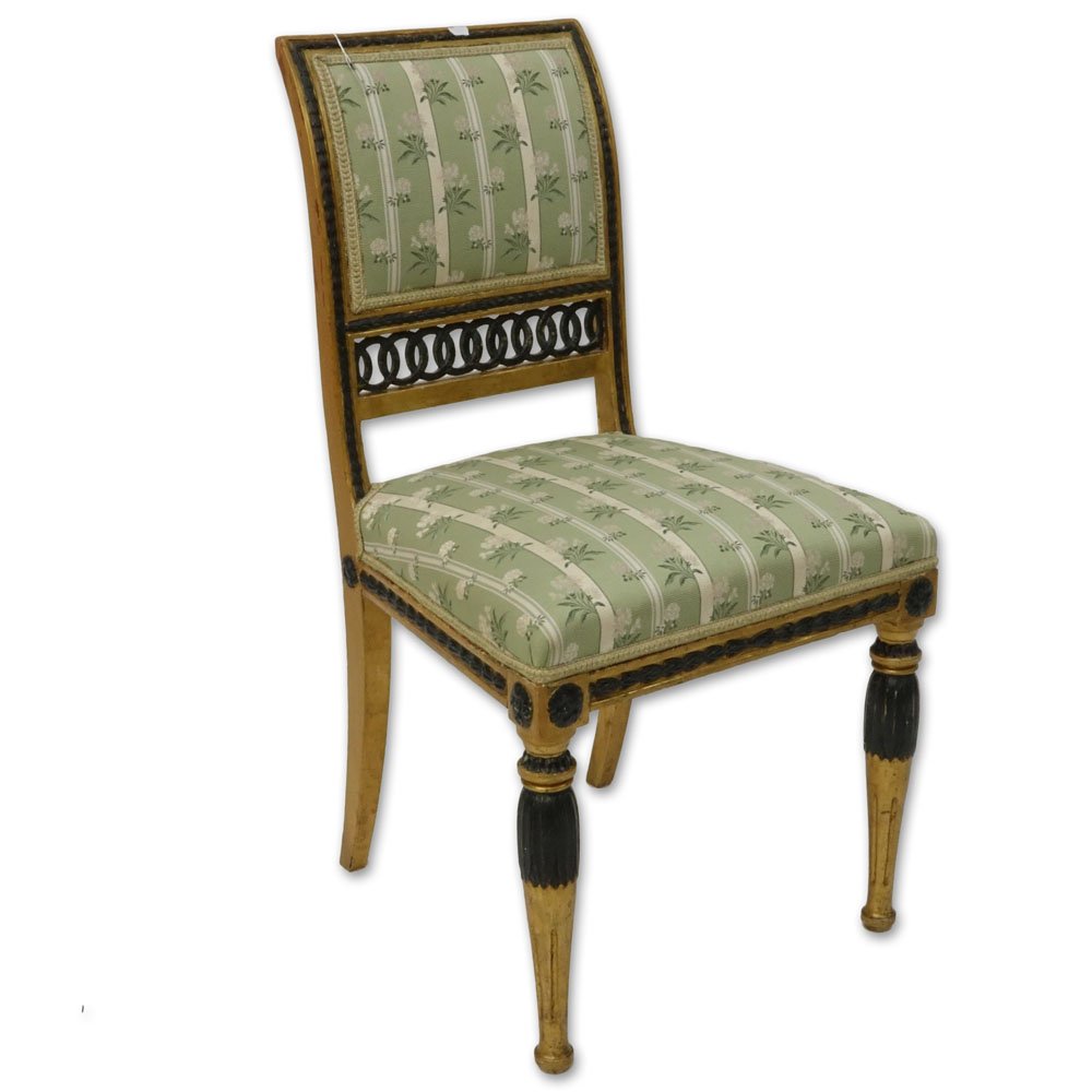 19th Century Italian Painted Directoire Side Chair. (1 of 3)