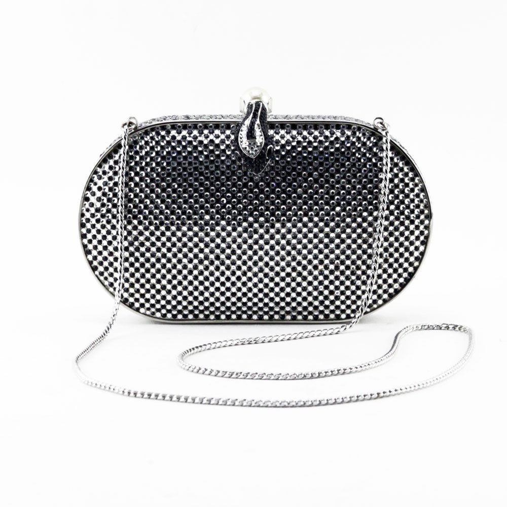 Judith Leiber New York Black and Silver Swarovski (1 of 5)