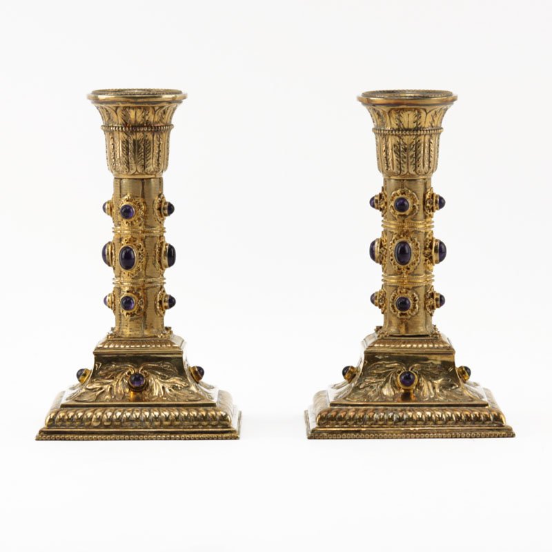 Pair of Early 20th Century Viennese Gilt Silver (1 of 4)