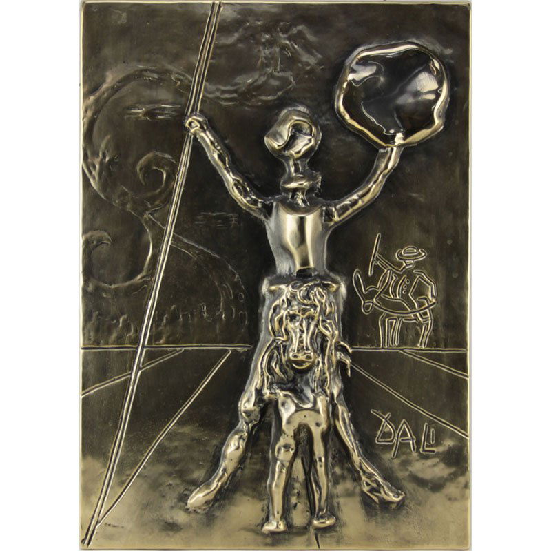 Salvador Dali Bas Relief Limited Edition Sculpture "Don (1 of 7)