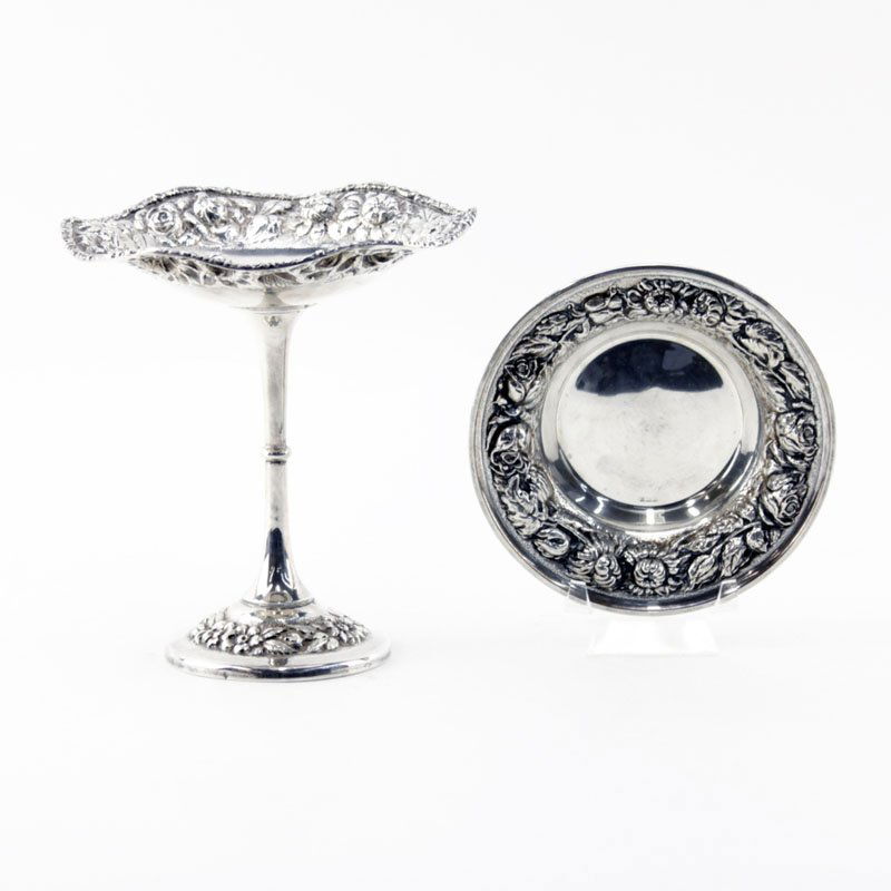 Two Pieces Antique Stieff Baltimore Rose Sterling (1 of 5)