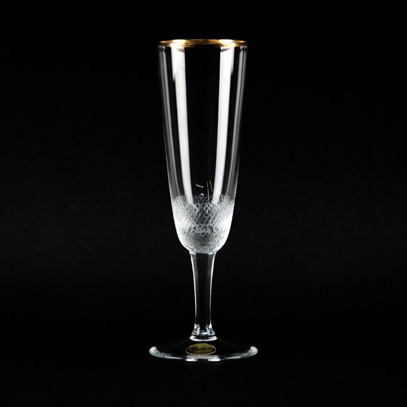 Set of Thirteen (13) Moser "Royal" Crystal Fluted (1 of 4)