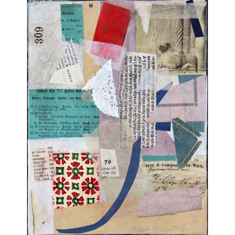 Kurt Schwitters, German (1887-1948) Collage on (1 of 2)