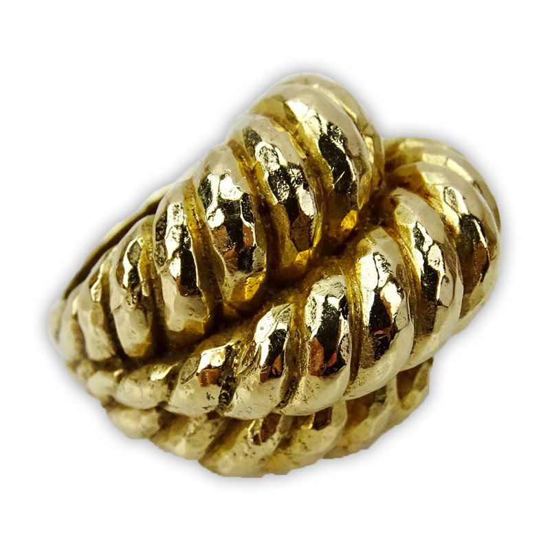 Vintage Heavy 18 Karat Yellow Gold Ring Attributed to (1 of 3)