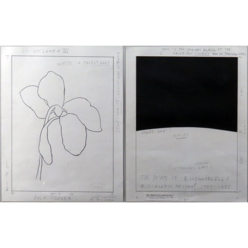Ellsworth Kelly, American (1923-2015) Graphite and (1 of 7)