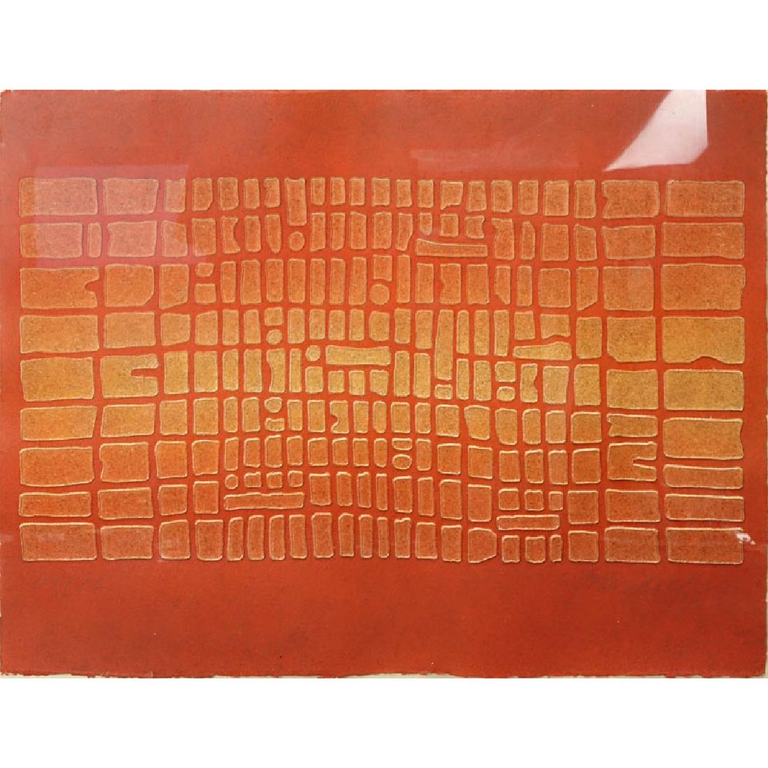 Paul Maxwell, American (b-1925) "Untitled" Acrylic Hand: Paul Maxwell, American (b-1925) "Untitled" Acrylic Hand Casting on Paper Signed and Numbered 37/75. Good condition. Measures 22-1/4" H x 29-1/4" W (paper), frame measures 28" H x 34-1/4" W. Shipping: